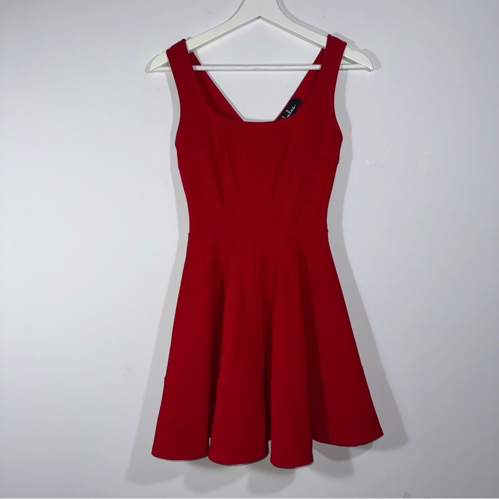 Lulus‎ Red Fit and Flare Sleeveless Dress XS - Picture 3 of 9